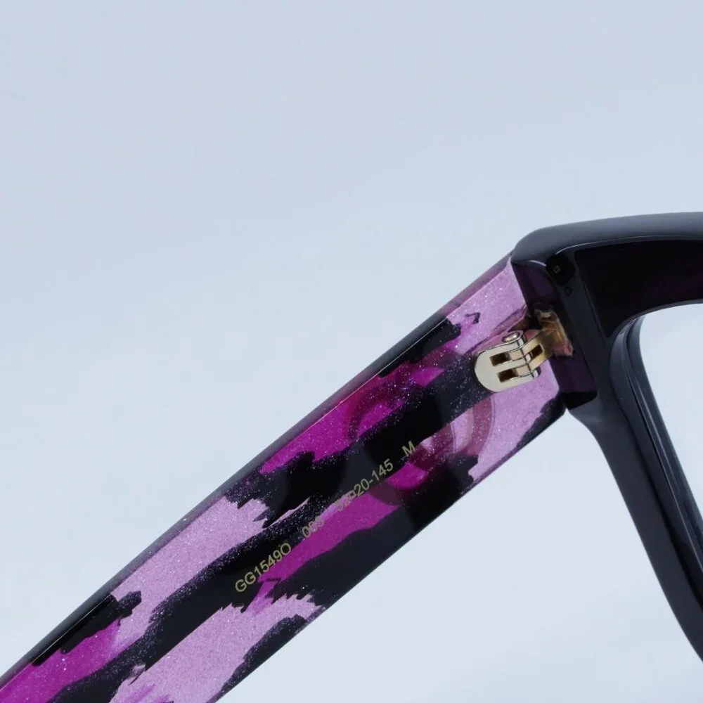 Gucci GG1549O 003 Eyeglasses Black 52mm Square Frame